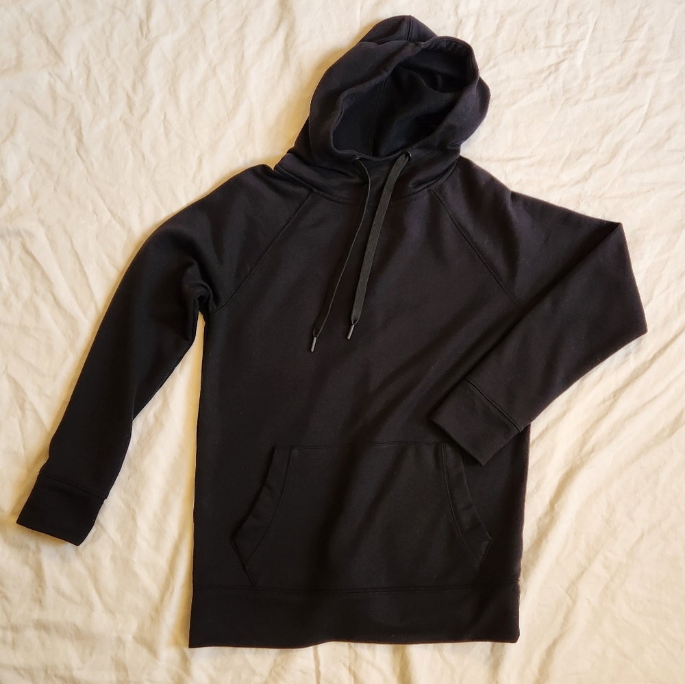 Athleta black sweatshirt hoodie xxs kangaroo pocket‎
